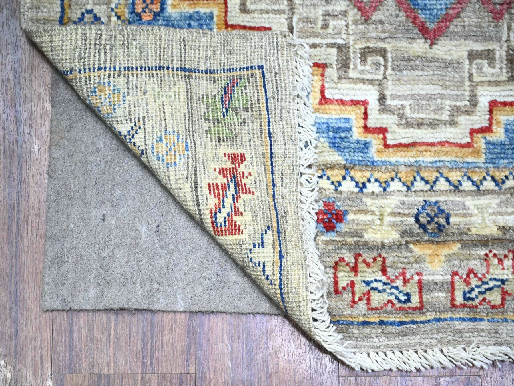 Oushak Oushak hand-knotted wool runner in Gray, 3' x 11'8" — SKU O088242 (view 2)