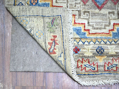 Oushak Oushak hand-knotted wool runner in Gray, 3' x 11'8" — SKU O088242 (view 2)