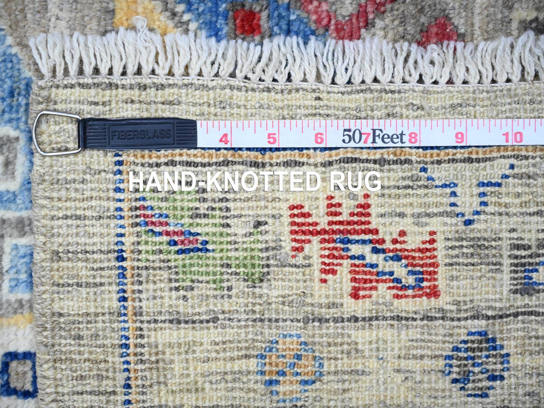 Oushak Oushak hand-knotted wool runner in Gray, 3' x 11'8" — SKU O088242 (view 6)