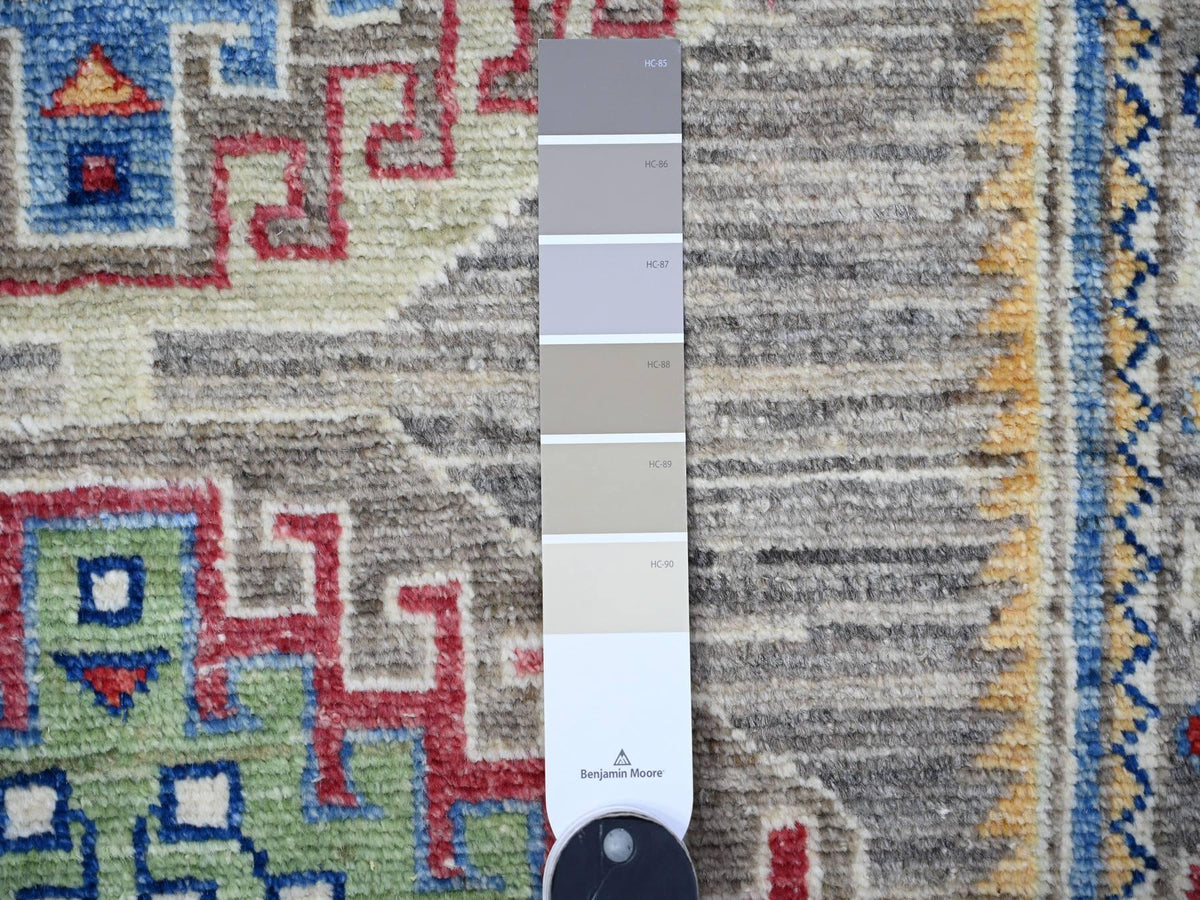 Oushak Oushak hand-knotted wool runner in Gray, 3'1" x 9'9" — SKU O088247 (view 3)