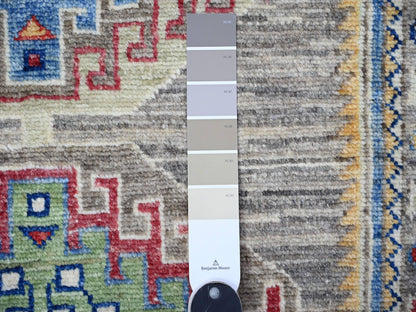 Oushak Oushak hand-knotted wool runner in Gray, 3'1" x 9'9" — SKU O088247 (view 3)