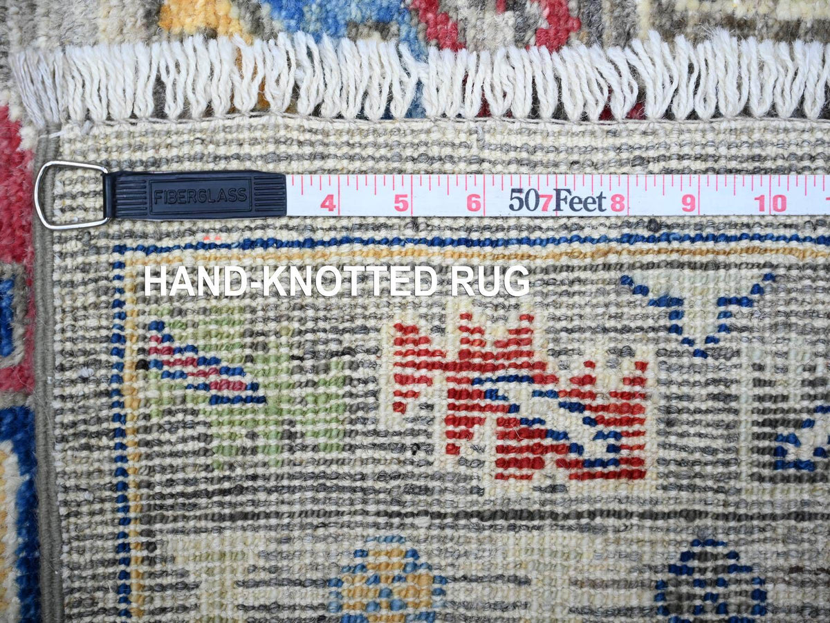 Oushak Oushak hand-knotted wool runner in Gray, 3'1" x 9'9" — SKU O088247 (view 6)