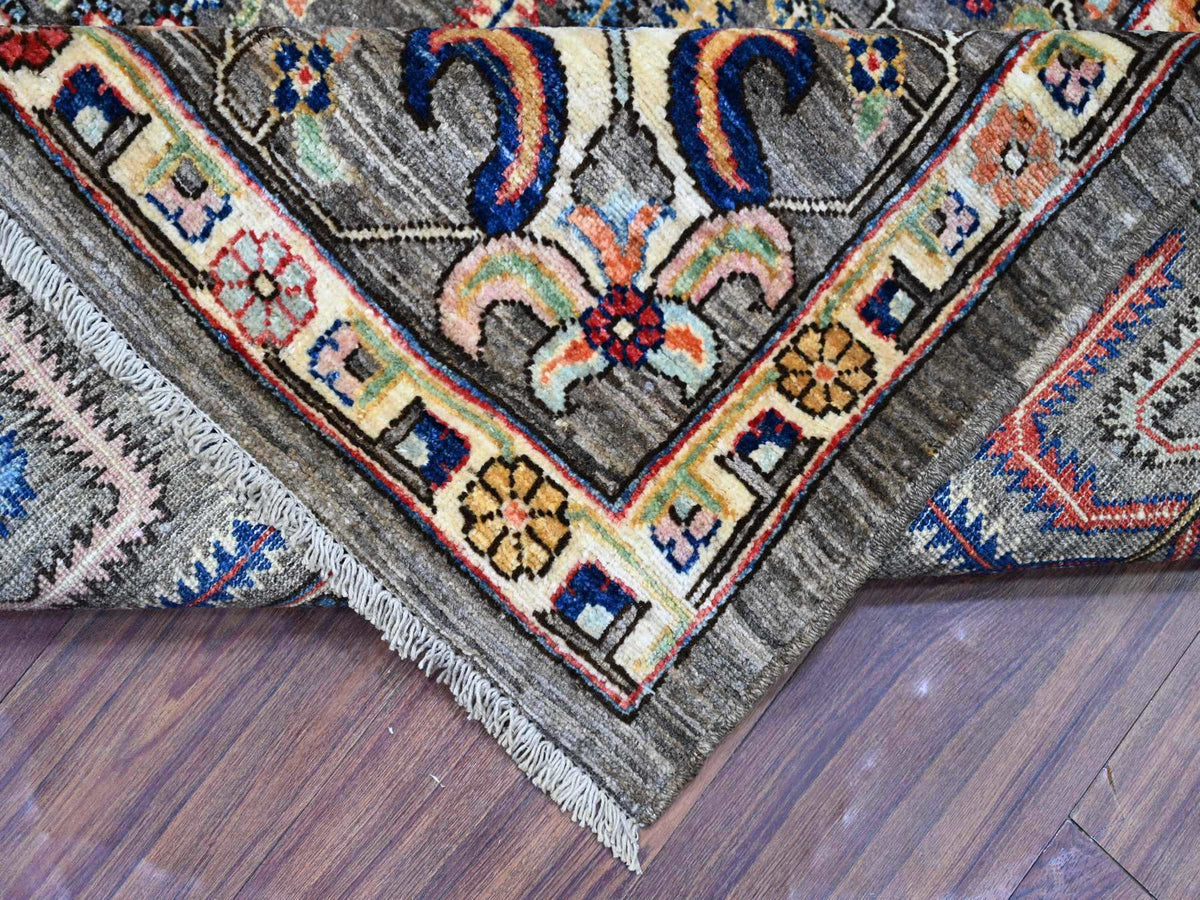 Oushak hand-knotted wool rug in Gray, 8'2" x 9'11" — SKU O088268 (view 6)