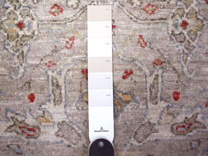Bidjar Oushak hand-knotted wool runner in Gray, 3'1" x 13'9" — SKU O088332 (view 3)