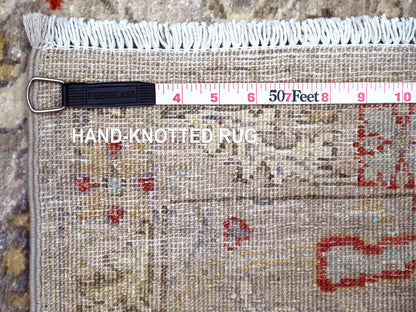 Bidjar Oushak hand-knotted wool runner in Gray, 3'1" x 13'9" — SKU O088332 (view 6)