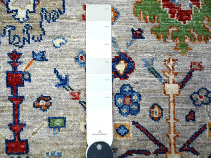 Mahal Oushak hand-knotted wool rug in Gray, 3'1" x 5' — SKU O088341 (view 3)