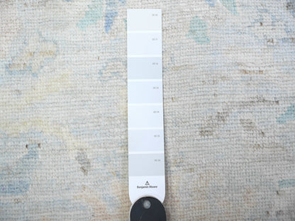 Oushak Oushak hand-knotted wool runner in Gray & Blue, 3' x 15'9" — SKU O088347 (view 2)