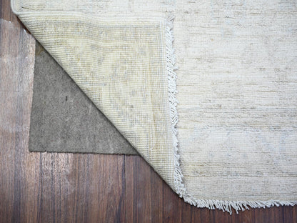 Peshawar Oushak hand-knotted wool runner in Gray & Blue, 2'6" x 5'10" — SKU O088363 (view 2)