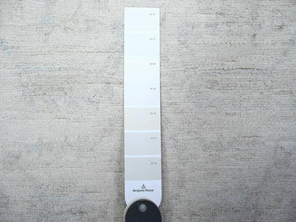 Peshawar Oushak hand-knotted wool runner in Gray & Blue, 2'6" x 5'10" — SKU O088363 (view 3)