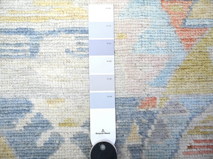 Tribal & Geometric hand-knotted wool runner in Multicolored, 3'1" x 9'5" — SKU O088369 (view 3)