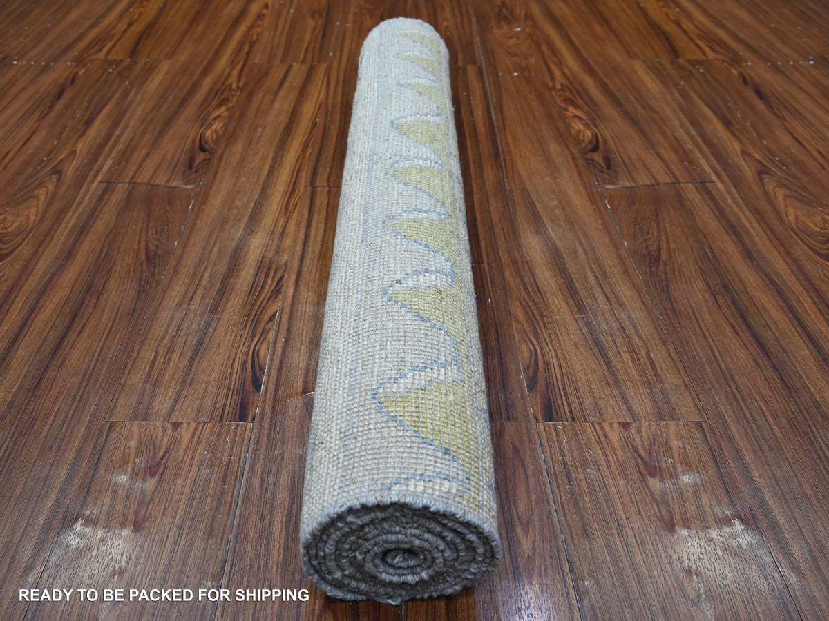 Tribal & Geometric hand-knotted wool runner in Multicolored, 3'1" x 9'5" — SKU O088369 (view 4)