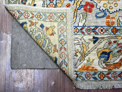 Mahal Oushak hand-knotted wool rug in Gray, 6' x 8'9" — SKU O088411 (view 2)