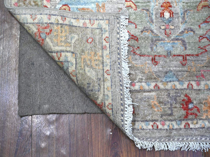 Grey 3'0" x 4'8" Oushak And Peshawar Hand knotted Wool Rug - Sku: O088489