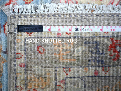 Grey 3'0" x 4'8" Oushak And Peshawar Hand knotted Wool Rug - Sku: O088489