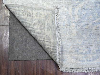 Peshawar Oushak hand-knotted wool runner in Gray & White, 2'6" x 11'7" — SKU O088547 (view 2)