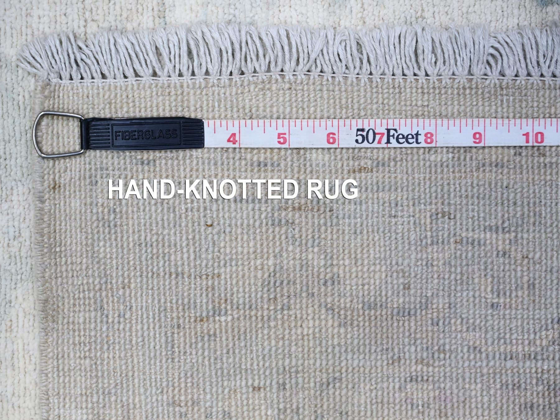 Peshawar Oushak hand-knotted wool rug in Gray, 3' x 5' — SKU O088553 (view 6)
