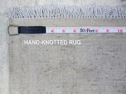 Peshawar Oushak hand-knotted wool rug in Gray, 3' x 5' — SKU O088553 (view 6)