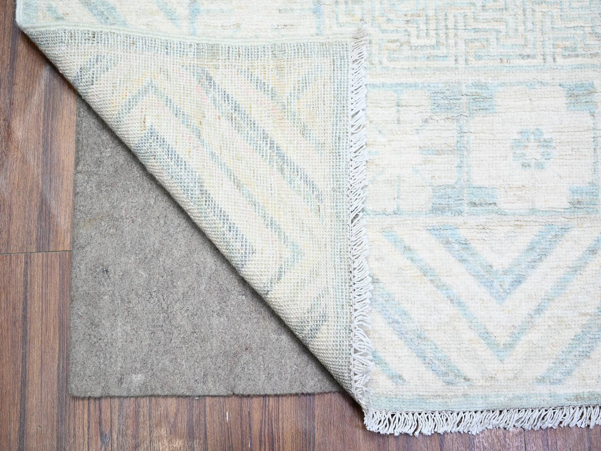 Peshawar hand-knotted wool rug in Blue, 8'10" x 11'3", SKU O088561