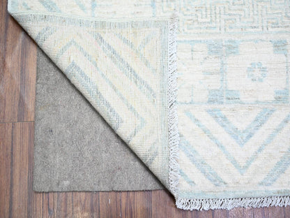 Peshawar hand-knotted wool rug in Blue, 8'10" x 11'3", SKU O088561