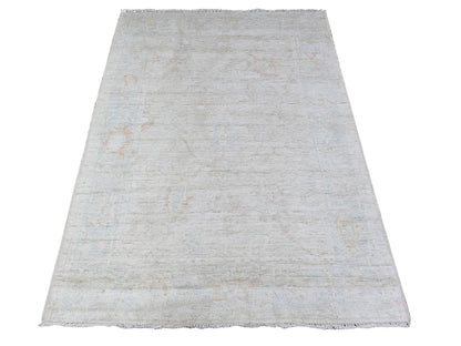 Oushak Oushak hand-knotted wool rug in Gray, 4'1" x 5'9" — SKU O088570