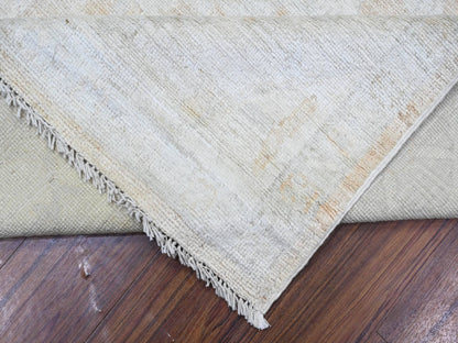 Orange 8'9" x 12'5" Oushak / Peshawar Hand knotted Wool Rug - Sku: O088579