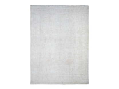 Peshawar Oushak hand-knotted wool rug in Gray, 9'8" x 13'1" — SKU O088581