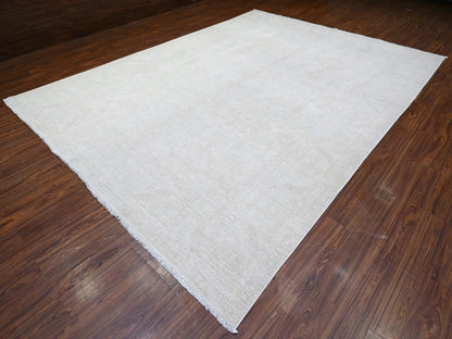 Peshawar Oushak hand-knotted wool rug in Gray, 9'8" x 13'1" — SKU O088581 (view 3)