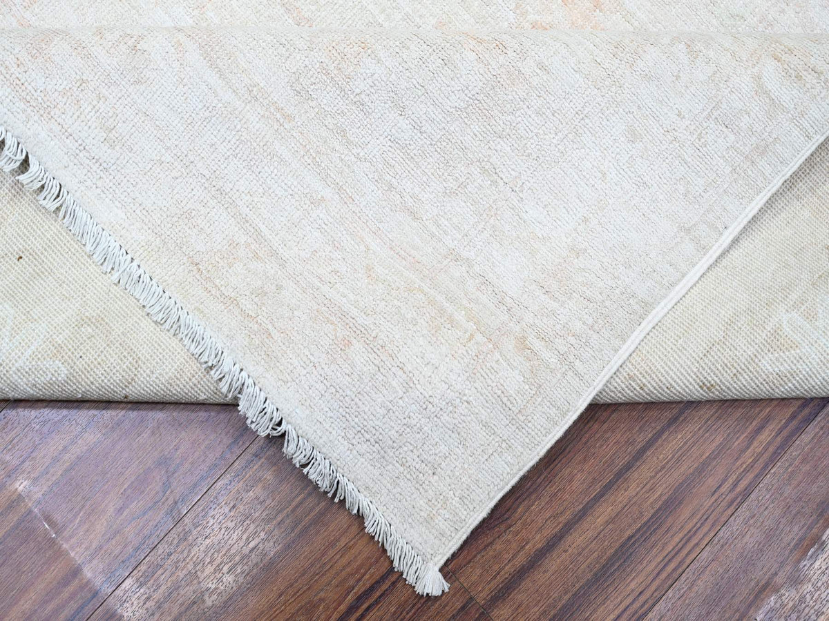 Peshawar Oushak hand-knotted wool rug in Gray, 9'8" x 13'1" — SKU O088581 (view 6)
