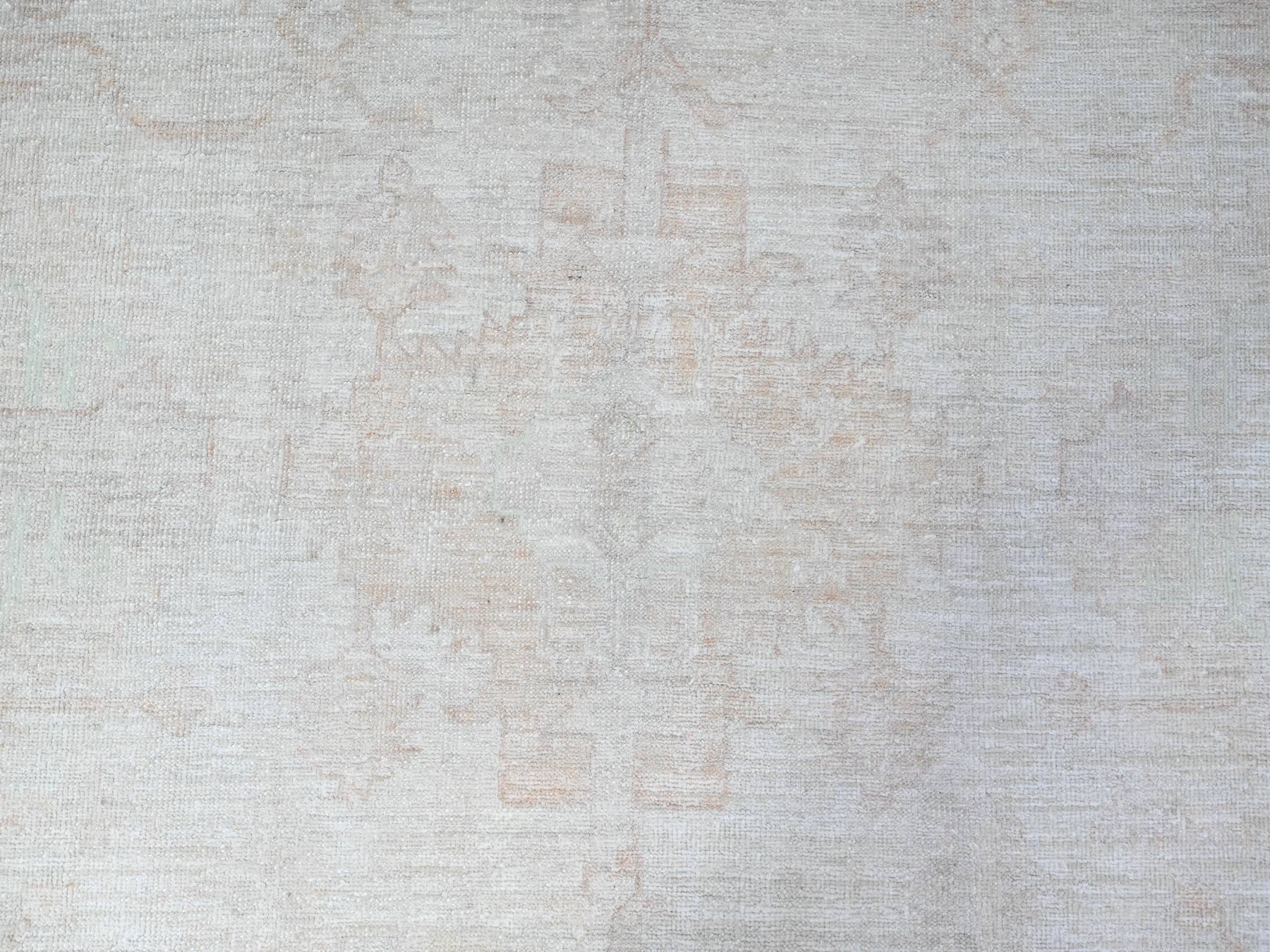 Peshawar hand-knotted wool rug in Gray, 9'8" x 13'1", SKU O088581