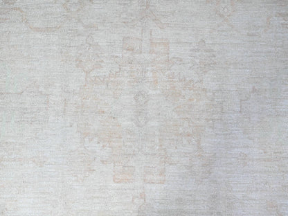 Peshawar hand-knotted wool rug in Gray, 9'8" x 13'1", SKU O088581