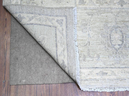 Peshawar Oushak hand-knotted wool rug in Gray, 8'10" x 11'5" — SKU O088582 (view 4)