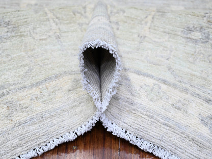 Peshawar Oushak hand-knotted wool rug in Gray, 8'10" x 11'5" — SKU O088582 (view 5)