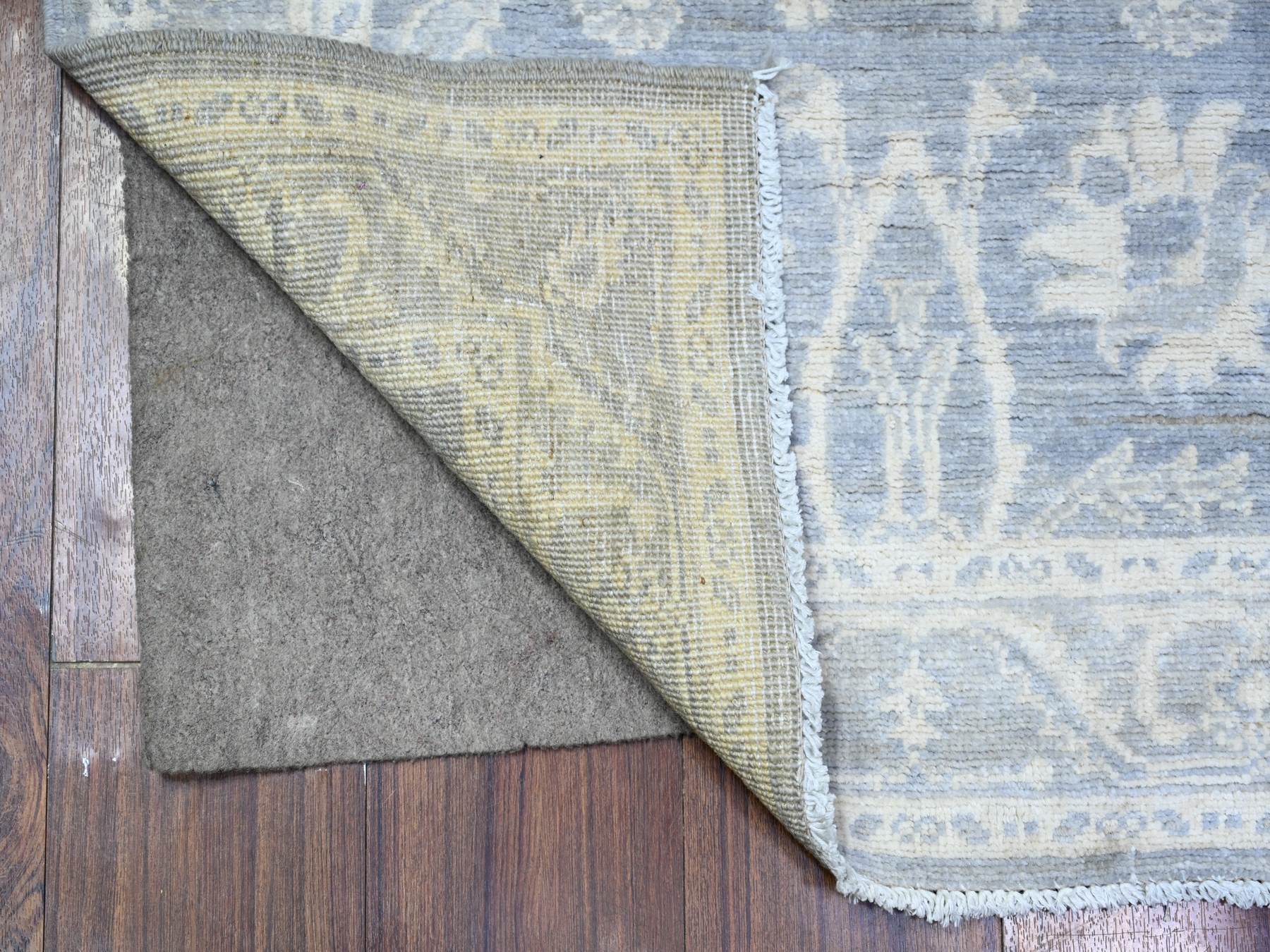 Peshawar Oushak hand-knotted wool runner in Gray, 2'10" x 9'9" — SKU O088587 (view 2)