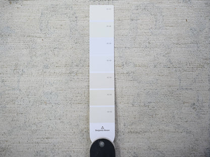 Peshawar Oushak hand-knotted wool runner in Gray, 2'7" x 11'2" — SKU O088588 (view 3)