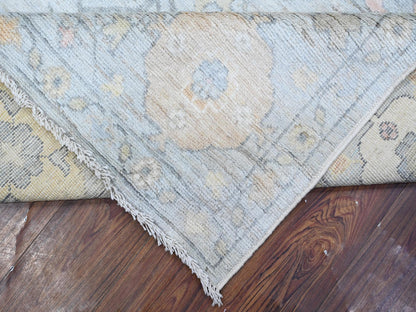 Grey 8'3" x 10'0" Oushak And Peshawar Hand knotted Wool Rug - Sku: O088649