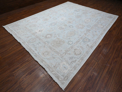 Oushak hand-knotted wool rug in Gray, 9'2" x 12'0", SKU O088669