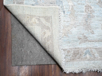 Grey 9'2" x 12'0" Oushak And Peshawar Hand knotted Wool Rug - Sku: O088669
