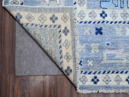 Oushak hand-knotted wool rug in Blue, 9'11" x 9'7", SKU O088687