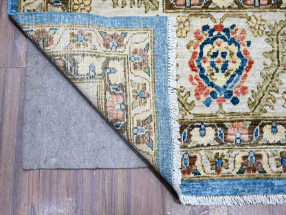 Oushak / Peshawar hand-knotted wool rug in Blue, 8'11" x 11'8", SKU O088731