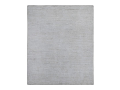 Ivory 7'11" x 9'8" Modern and Contemporary Hand knotted Wool Rug - Sku: O088737