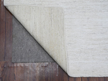 Ivory 7'11" x 9'8" Modern and Contemporary Hand knotted Wool Rug - Sku: O088737