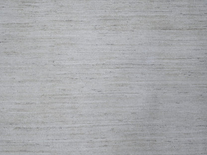 Ivory 7'11" x 9'8" Modern and Contemporary Hand knotted Wool Rug - Sku: O088737