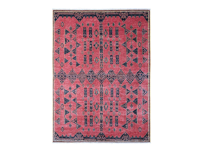 Red 8'7" x 11'3" Oushak / Peshawar Hand knotted Wool Rug - Sku: O088750