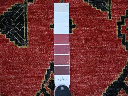 Red 8'7" x 11'3" Oushak / Peshawar Hand knotted Wool Rug - Sku: O088750