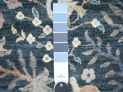 Peshawar hand-knotted wool rug in Blue, 10'0" x 13'7", SKU O088767