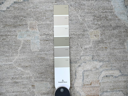 Grey 13'11" x 17'0" Oushak And Peshawar Hand knotted Wool Rug - Sku: O088785