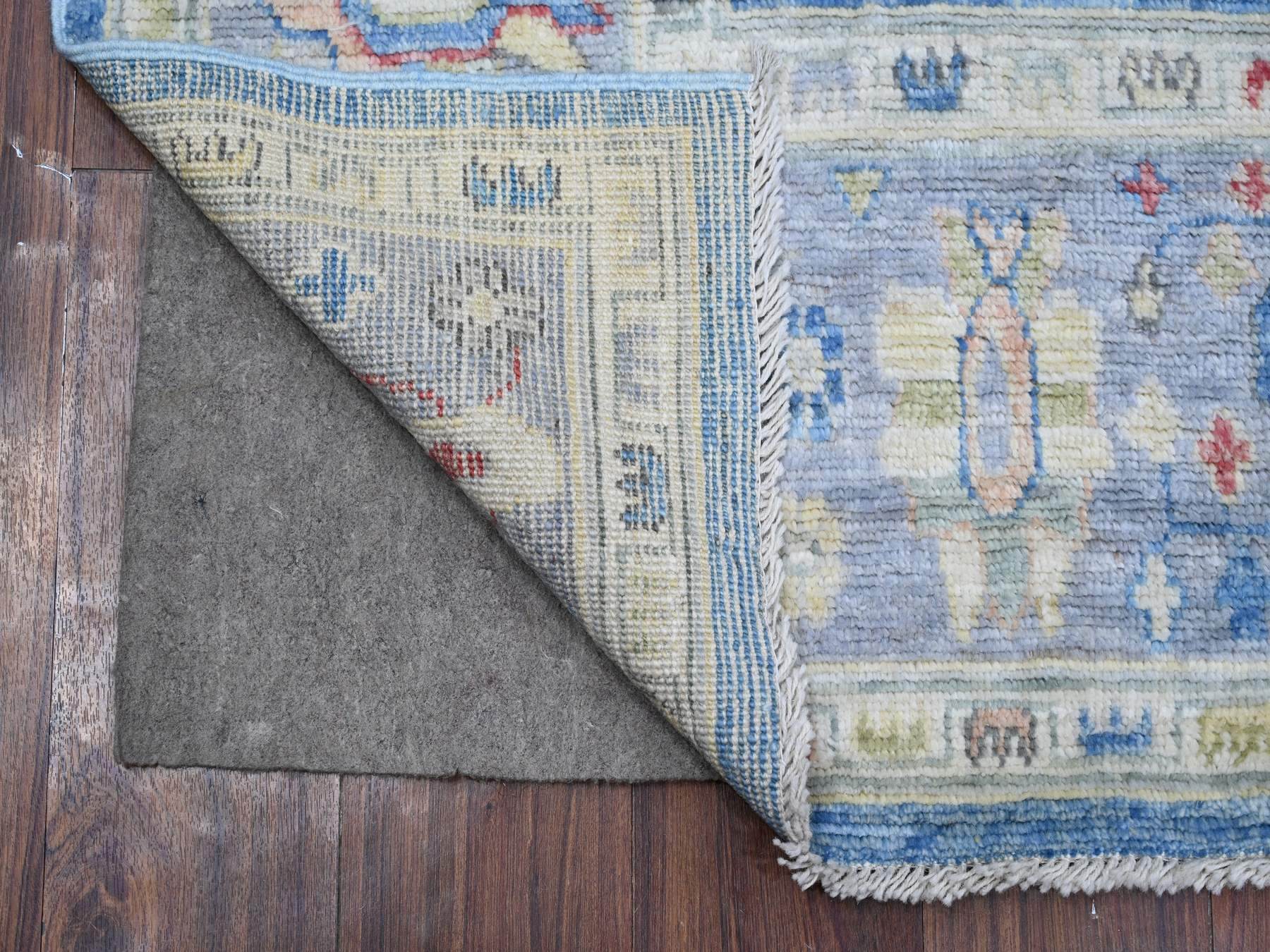 Oushak hand-knotted wool rug in Blue, 5'9" x 8'10", SKU O088799