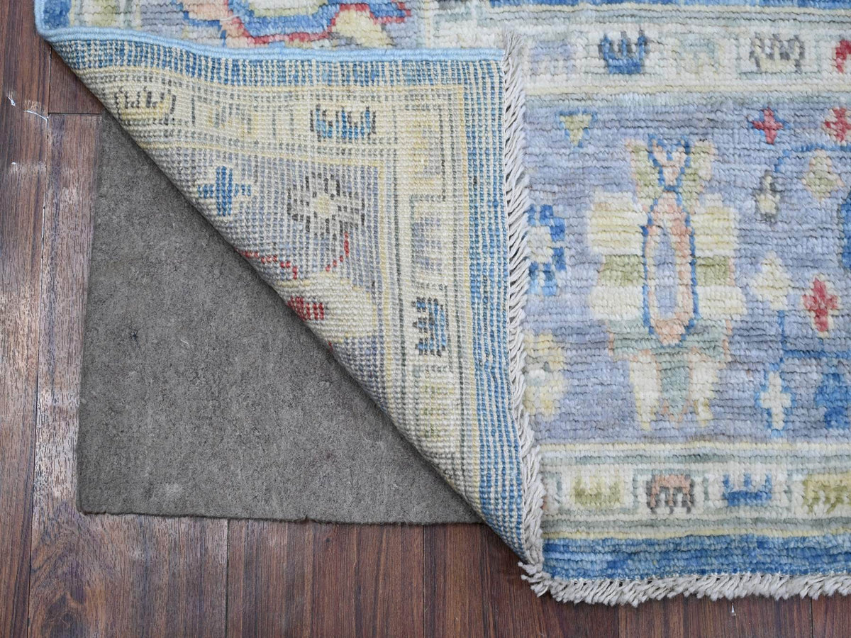 Oushak hand-knotted wool rug in Blue, 5'9" x 8'10", SKU O088799