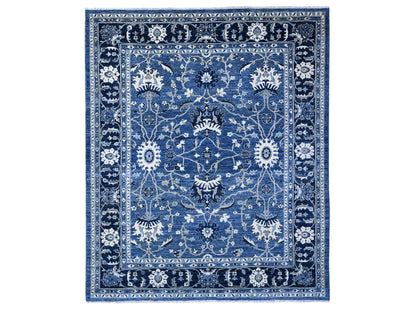 Mahal Oushak / Peshawar hand-knotted wool rug in Blue, 8'1" x 9'8", SKU O088846