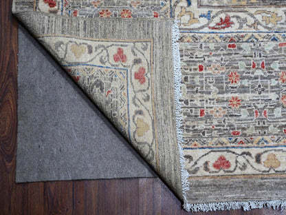 Grey 12'3" x 15'5" Traditional Hand knotted Wool Rug - Sku: O088870